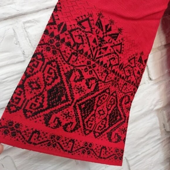 EL GRECO Red Embroidered Dress Size 1 NWOT - Picture 8 of 11